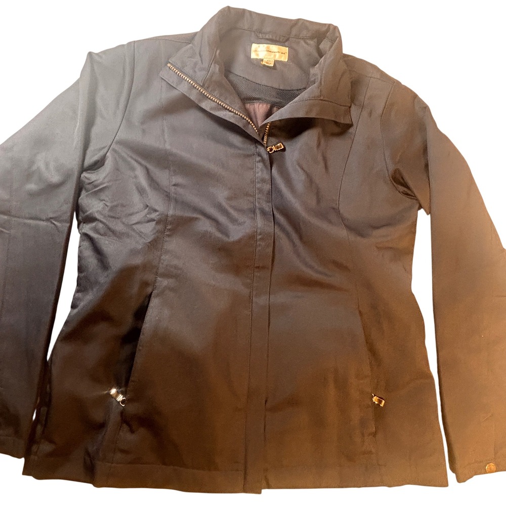 Cutter & Buck‎ WeatherTec Jacket Womens Medium Black Lightweight Full Zip